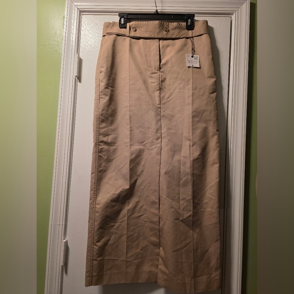 Zara Khaki Maxi Skirt